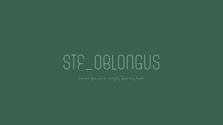 STF_OBLONGUS Font