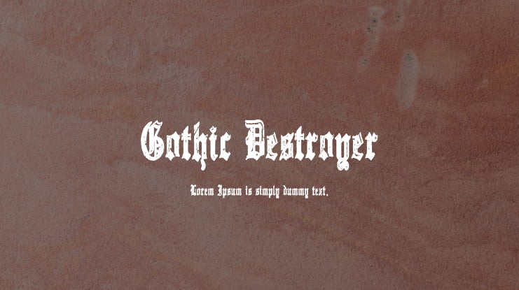 Gothic Destroyer Font