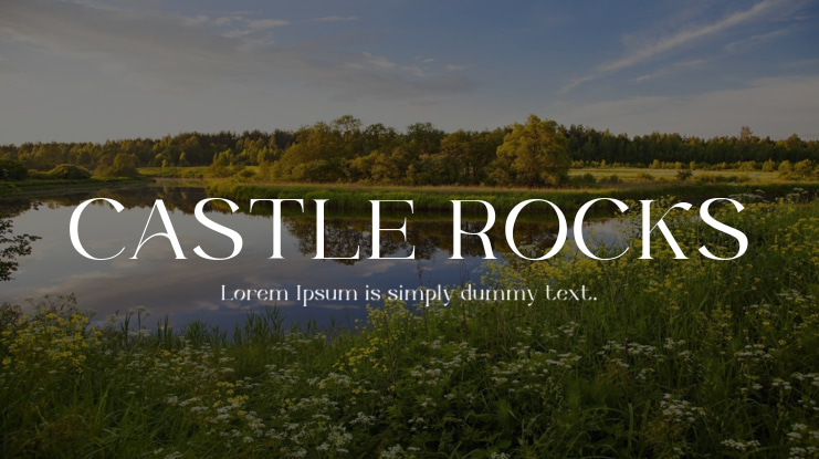 CASTLE ROCKS Font Family