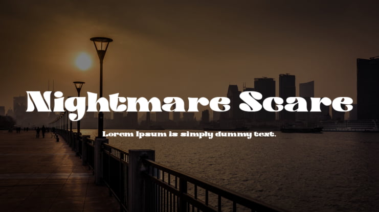 Nightmare Scare Font