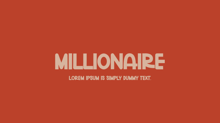 Millionaire Font