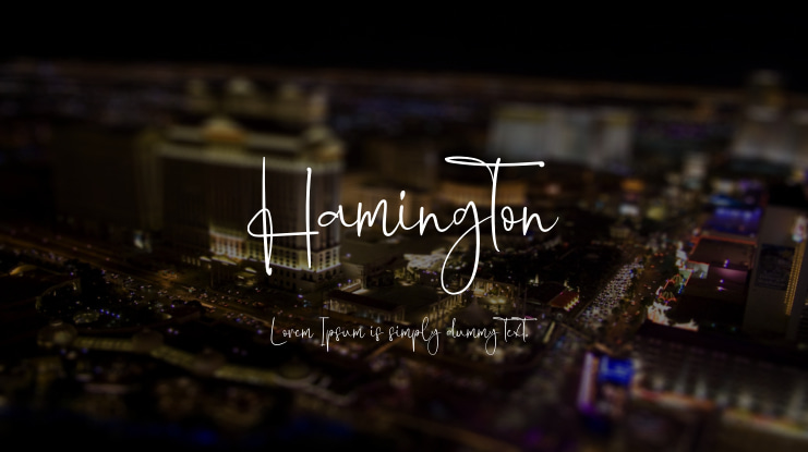 Hamington Font
