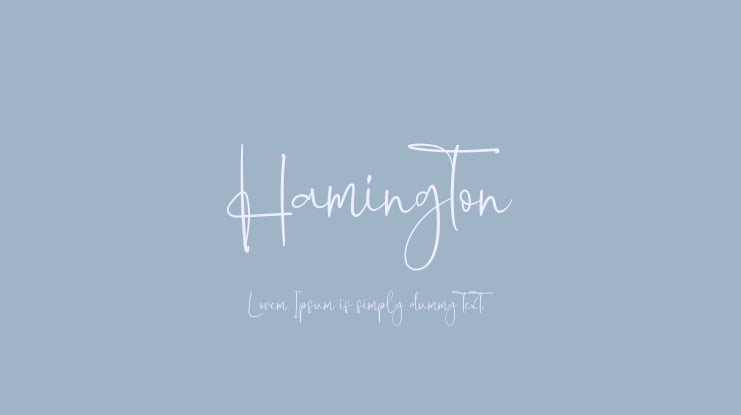 Hamington Font