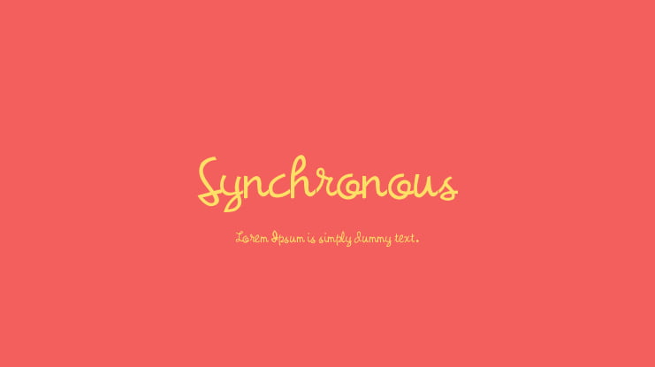 Synchronous Font