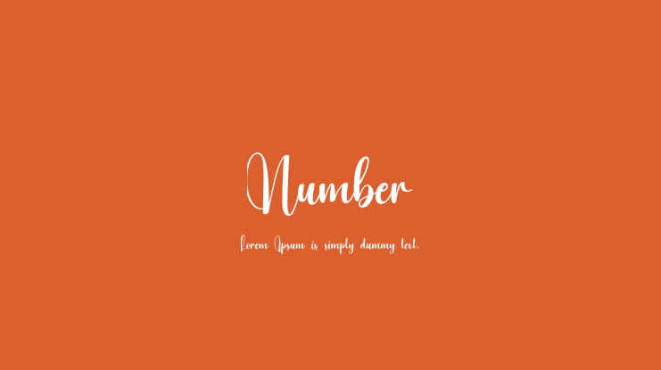 Number Font