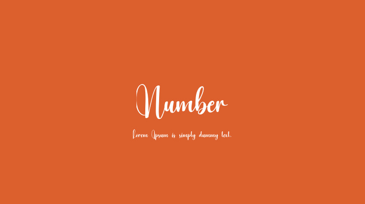 Number Font