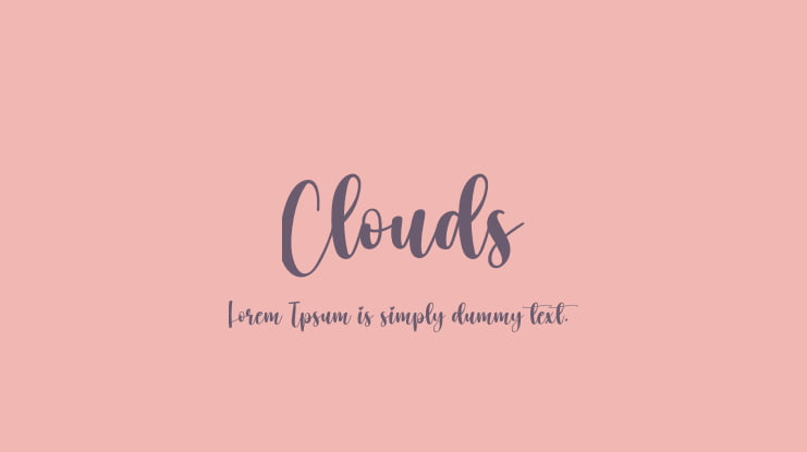 Clouds Font