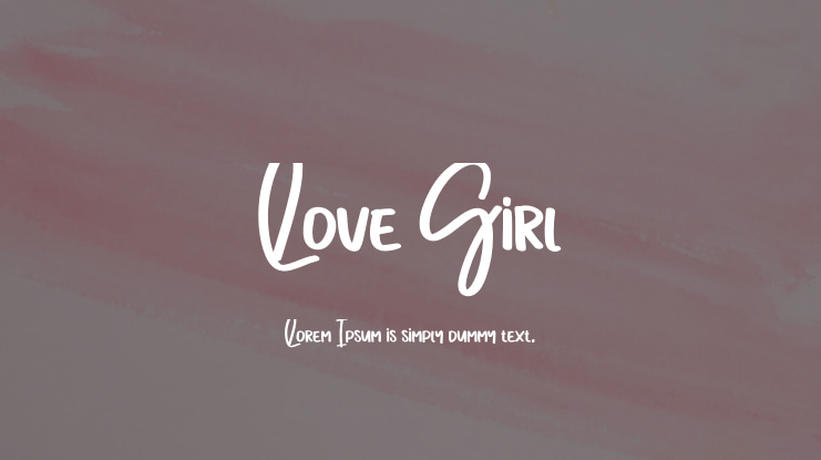 Love Girl Font