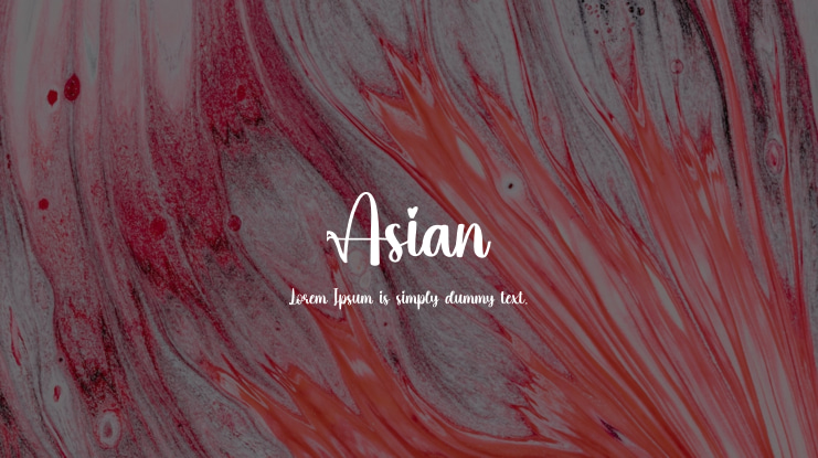 Asian Font