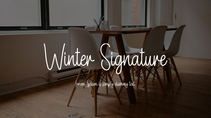 Winter Signature Font