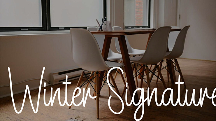 Winter Signature Font