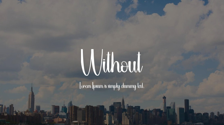 Without Font