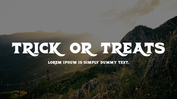 Trick Or Treats Font Family