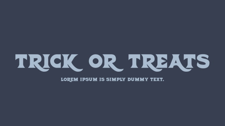 Trick Or Treats Font Family