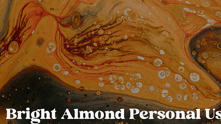 Bright Almond Personal Use Only Font