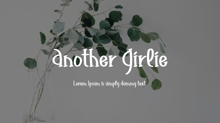 Another Girlie Font