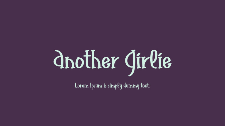Another Girlie Font