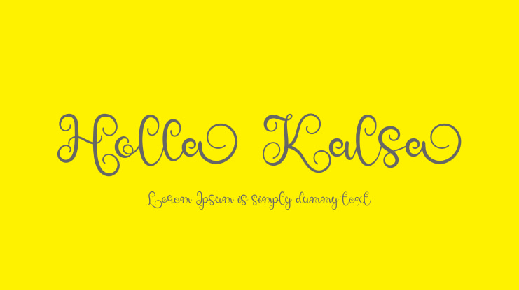 Holla Kalsa Font
