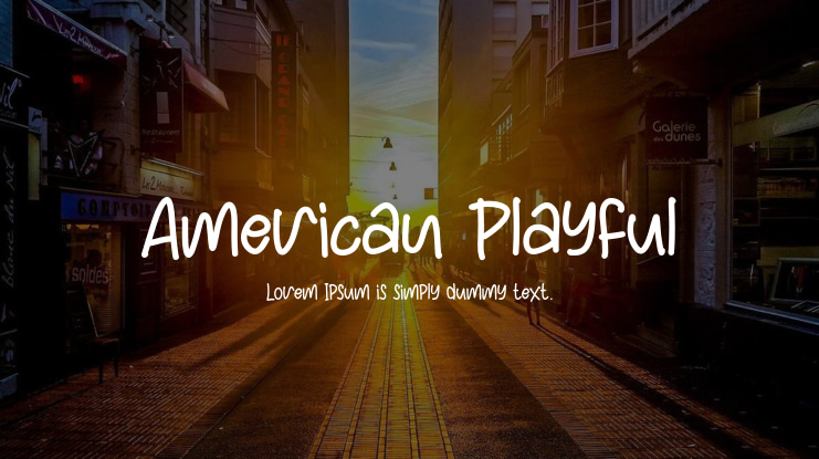 American Playful Font