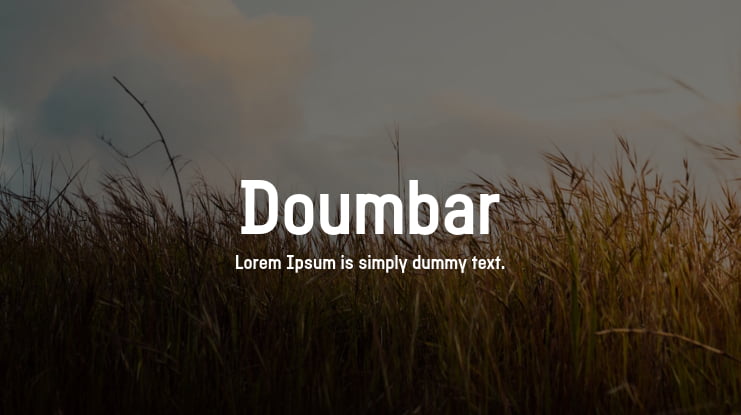 Doumbar Font