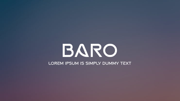BARO Font