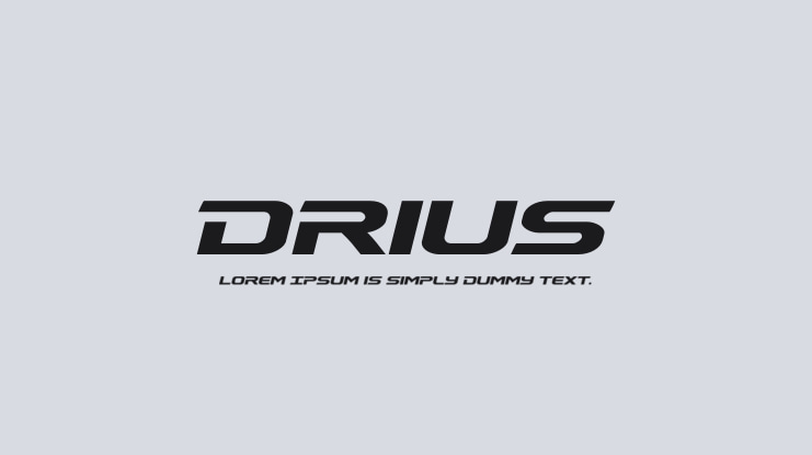 Drius Font Family