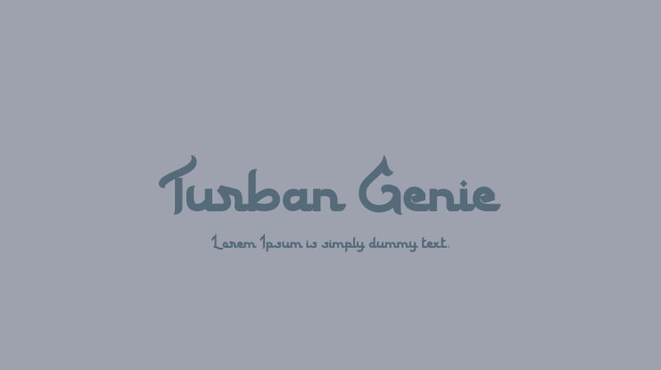 Turban Genie Font