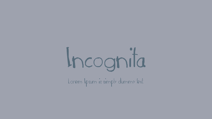 Incognita Font