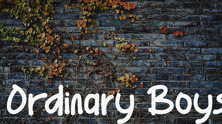 Ordinary Boys Font Family