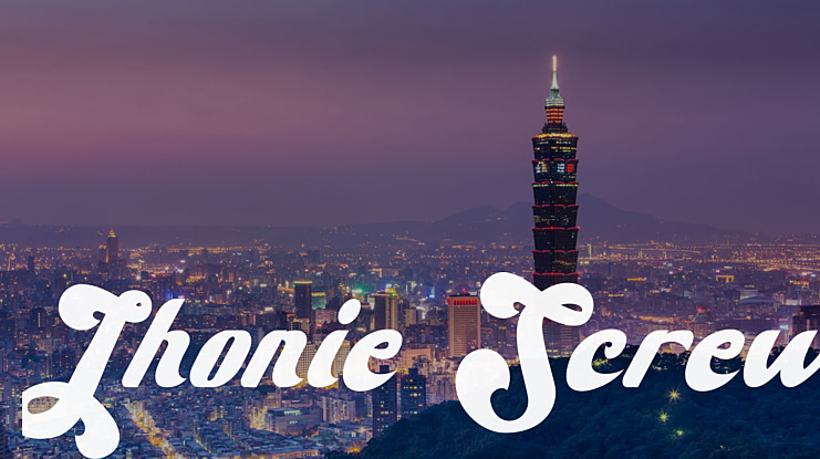 Jhonie Screw Font Family