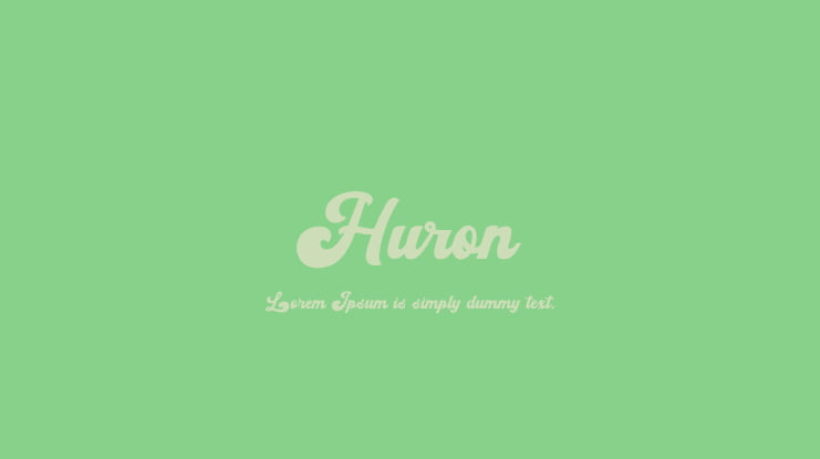 Huron Font Family