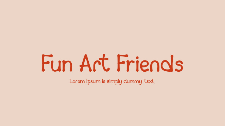 Fun Art Friends Font