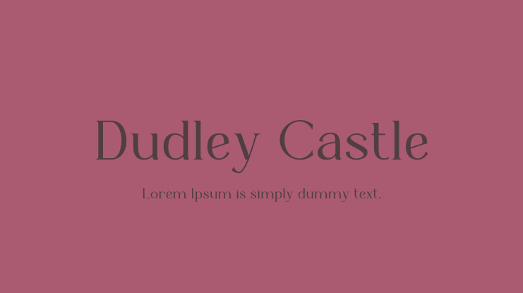 Dudley Castle Font