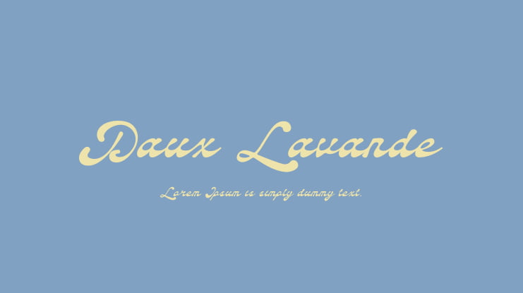 Daux Lavande Font Family