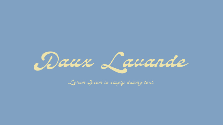 Daux Lavande Font Family