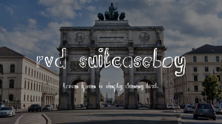 RvD Suitcaseboy Font