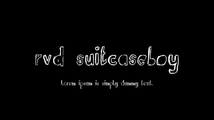 RvD Suitcaseboy Font