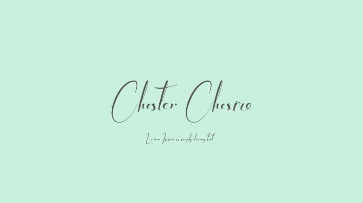 Chester Chesire Font Family