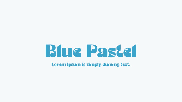 Blue Pastel Font