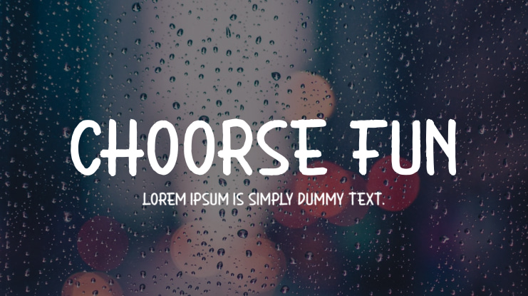 Choorse Fun Font
