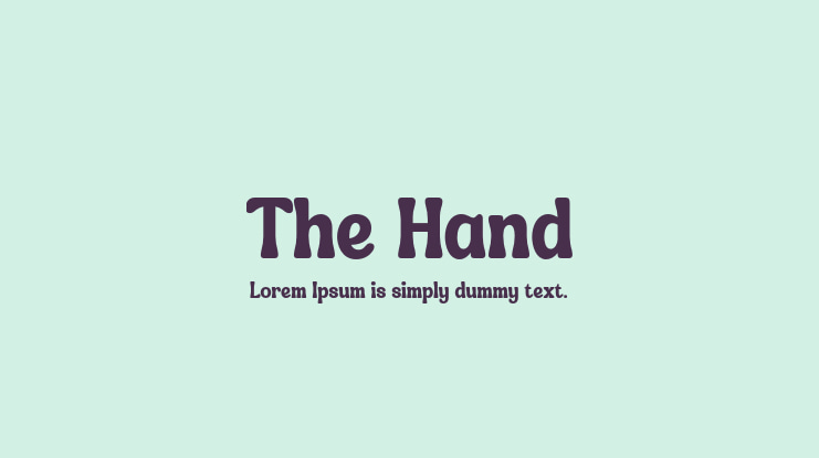 The Hand Font
