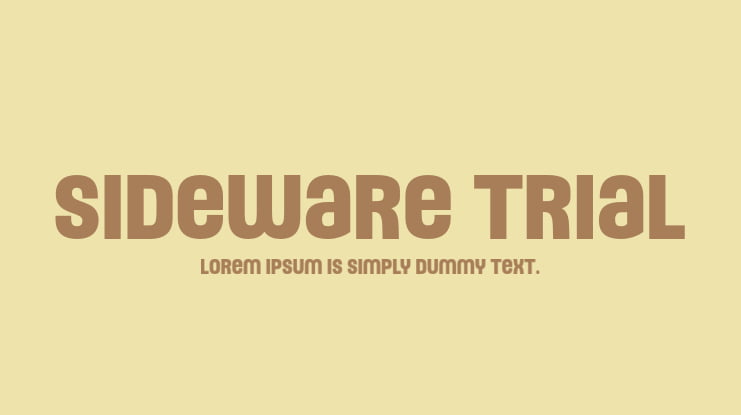 Sideware Trial Font