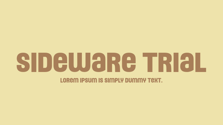 Sideware Trial Font