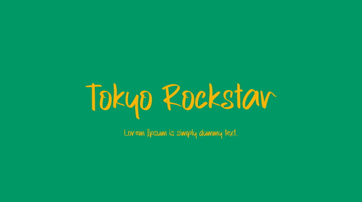 Tokyo Rockstar Font