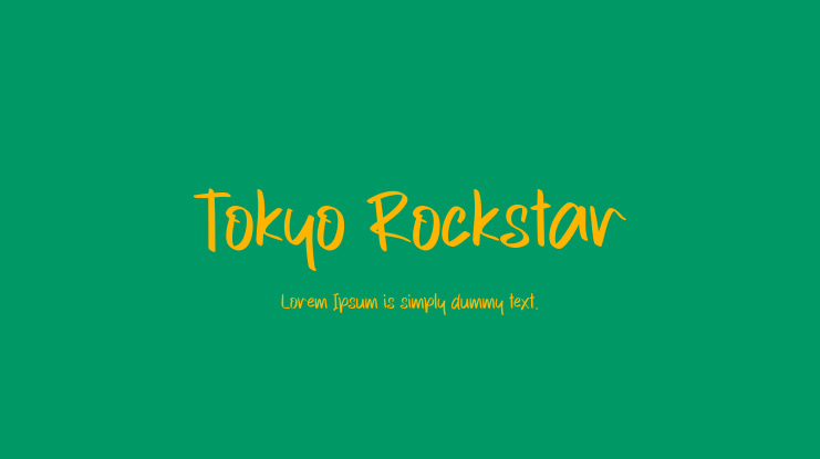 Tokyo Rockstar Font