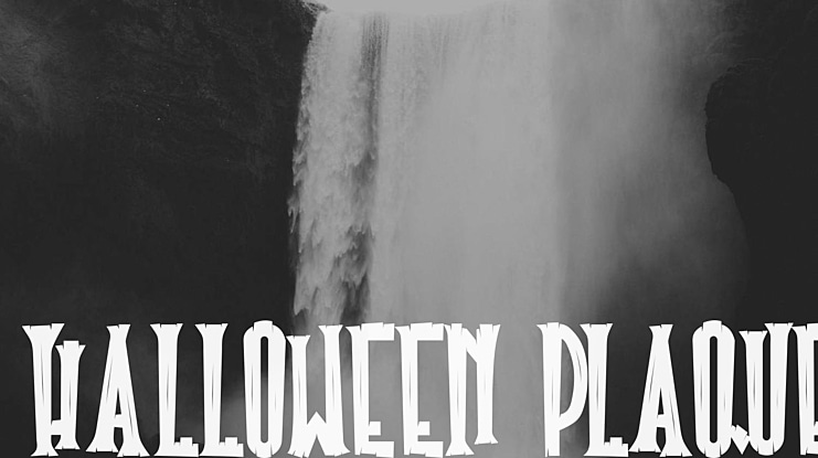 Halloween Plaque Font