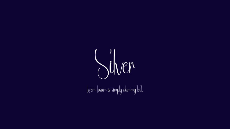 Silver Font