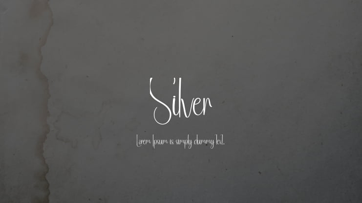 Silver Font