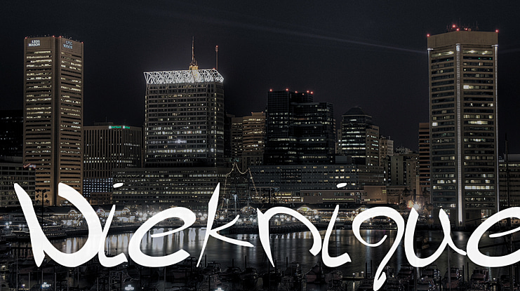Nieknique Font