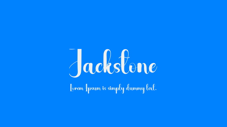 Jackstone Font